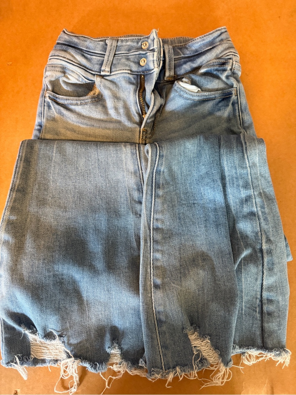 KanCan Light Blue Distressed Kids Denim Jeans